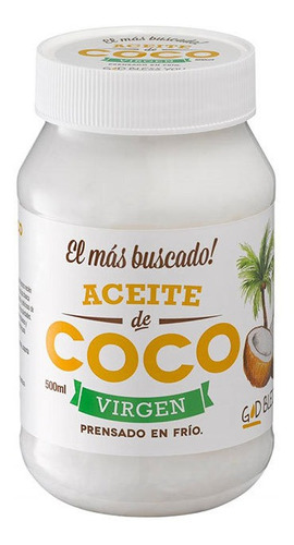 Aceite De Coco Virgen  God Bless You 500ml