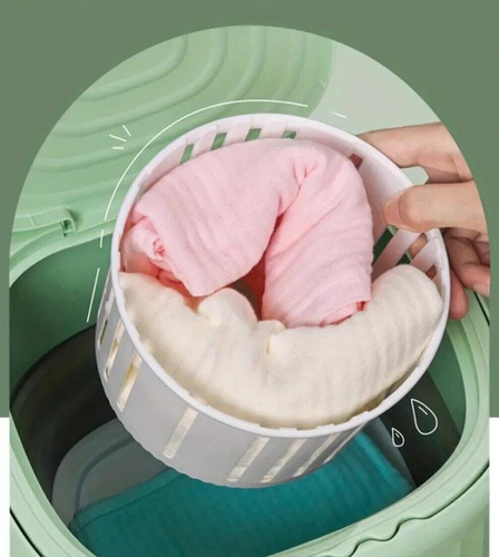 Mini Máquina De Lavar Dobrável Portátil 6.5l