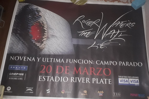 Poster Promocional The Wall Show Roger Waters Pink Floyd