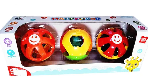 Pelota Textura para bebe con Sonido - Maderitas