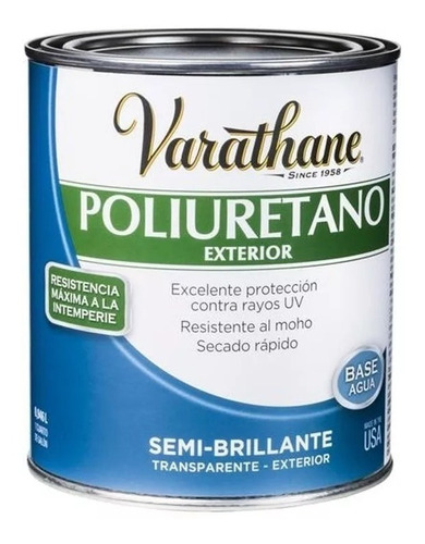 Poliuretano Exterior Base Agua Varathane 0,946 L Rust Oleum