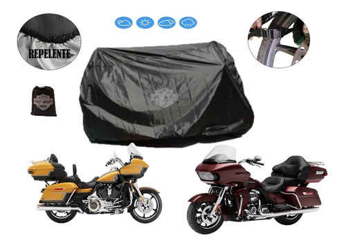 Funda Ligera Impermeable Para Hd Road Glide Limited