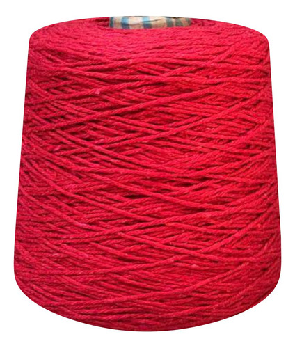 Linha De Crochê Colorido Barbante 8 Fios 1 Kg Tricô Prial Cor Vermelho