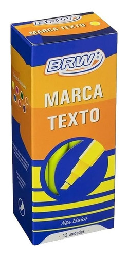 Marca-texto Fluorescente Brw 4x6mm - Uso Geral