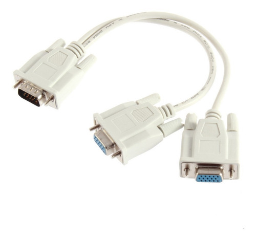 Cable Vga Splitter Tipo Y Para Clonar 2 Pantallas En 1 Pc