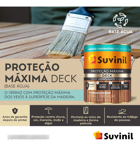 Verniz Protecao Max.deck Acet.natural 0,9lt - Suv