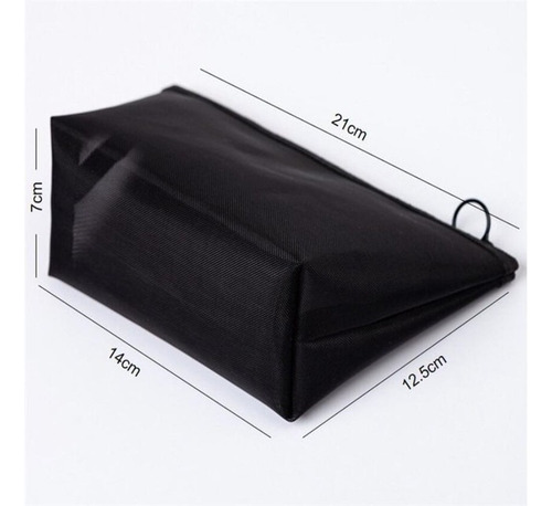 Imagem 5 de 9 de Kit 3 Bolsas De Malha Transparente Para Viagem E Uso