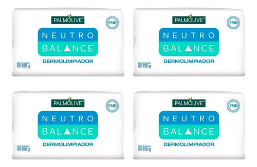 Kit De 4 Jabon Palmolive Neutro Balance Dermolimpiador 150gr