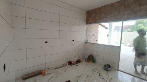 Imagem 5 de 9 de Casa Com Piscina, Área Gourmet Com Churrasqueira, À 450 Metros Do Mar, No Bairro Tupy Em Itanhaém, Aceita Financiamento Bancário
