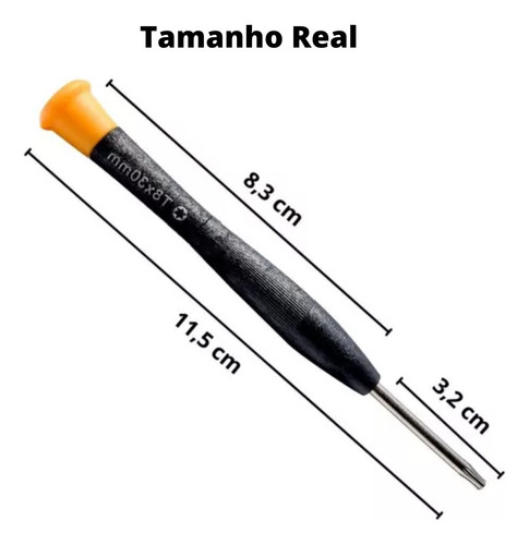 Chave Torx T8 Com Furo Para Abrir Ps3 Ps4 Ps5 Xbox