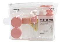 Comprar Kit De Viaje 5 Botellas Y Frascos Lociones Cremas + Neceser