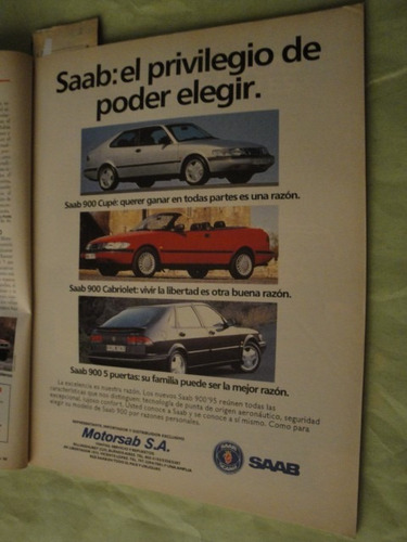 Publicidad Saab 900 Año 1995