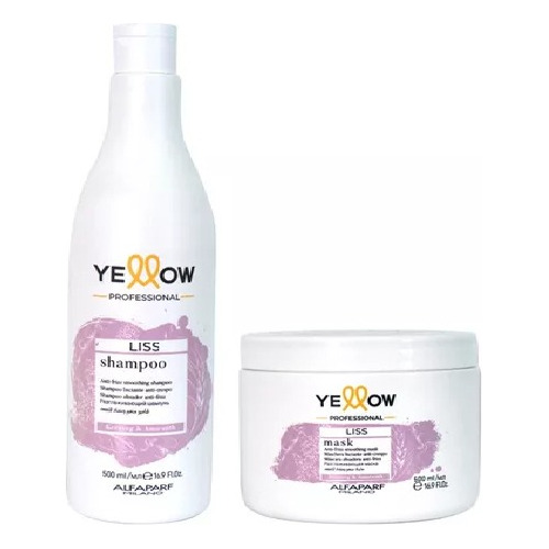 Tratamiento 500g Y Shampoo 500ml Liss Therapy Yellow