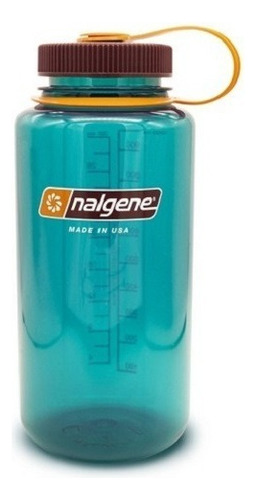Botella Nalgene Free Bpa 1 L 32 Oz Boca Ancha Made In Usa Color Teal
