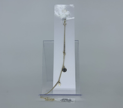 Pulseira Com Pingente De Crucifixo E Medalha De São Bento