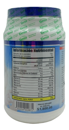 Imagen 2 de 3 de Grenetina Hidrolizada Ypenza 1.1 Kg Envio Full