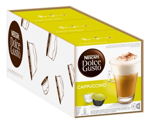 Nescafe Dolce Gusto Cappuccino 3x16 Gorras