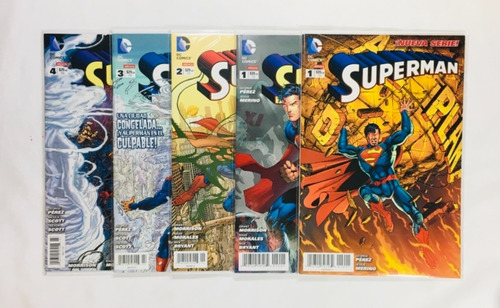 Superman New 52 Pérez Morrison Ed. Televisa 5 Números Lote (Usado)