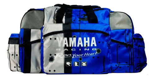 Bolso Enduro Motocross Cuatriciclo Yamaha Azul