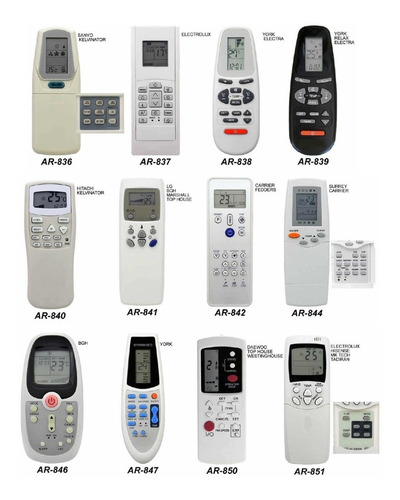 Control Remoto Aire Acondicionado Delonghi Hyundai Daewoo