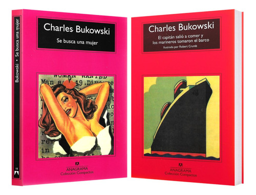 Busca Mujer + Capitan Salió Comer 2 Libros Bukowski