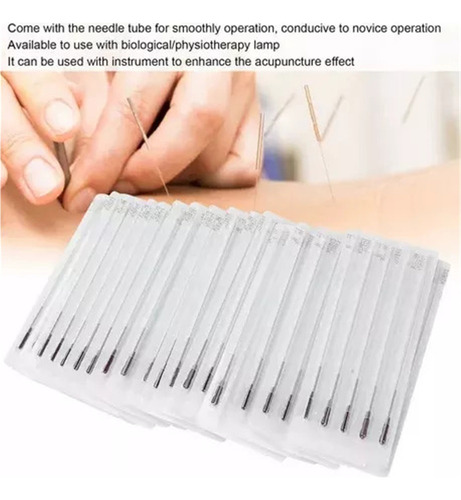 A Acupuntura Desechable Acero Inoxidable 200 Piezas