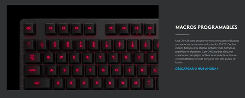 Teclado Logitech G413 Mecanico Gamer Carbon Usb Led