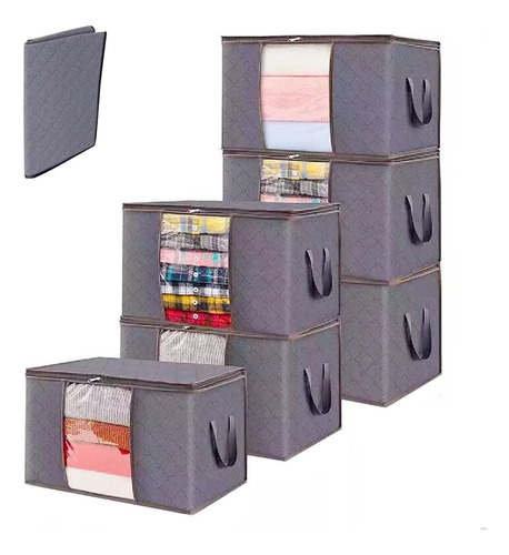 Cajas De Almacenamiento De Organizadora Tela Plegables 6pcs