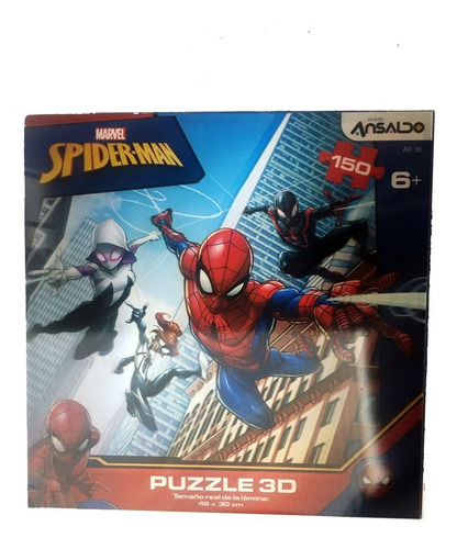 Spiderman - Puzzle 3d - 150 Piezas - Marvel