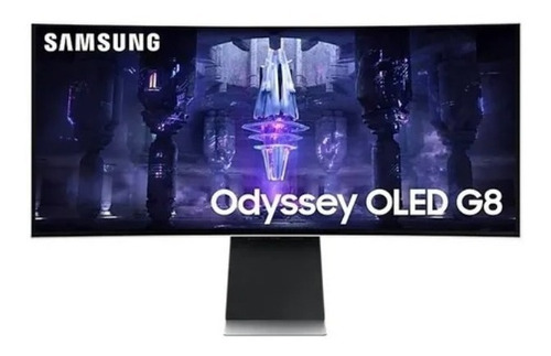 Imagen 1 de 3 de Monitor gamer curvo Samsung Odyssey OLED G8 S34BG85 LCD 34" plateado 100V/240V