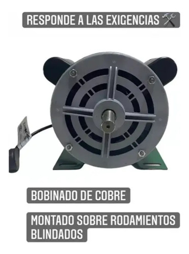 Motor Hormigonera Daf 1 Hp Monofasico. 180 Lts.