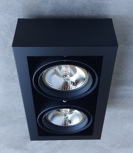Imagen 3 de 5 de Cardanico Plafon P/2ar111 Blanco Spacelucciola Lamp Pro Dim