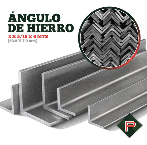Ángulo Hierro 2 X 5/16 (50.8 X 7.9 Mm) 6 Mts Perfil L