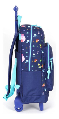 Mochila De Rodinhas Divertidamente 2 Juvenil Escolar Luxcel Cor Roxo