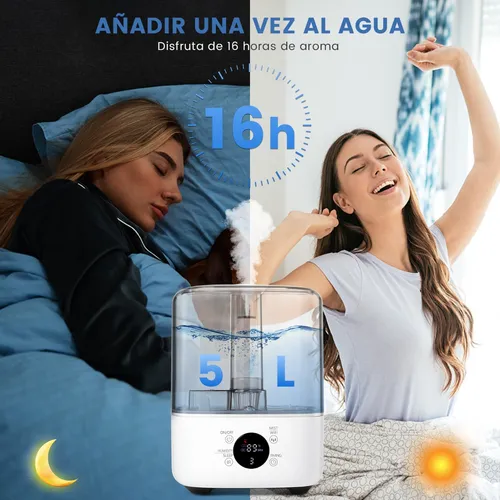 Difusor Humidificador De Aceite Esenciales Aromas Alexa 5l