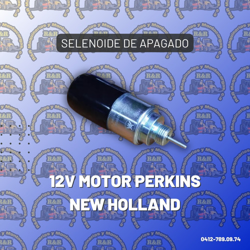 Selenoide De Apagado 12v Motor Perkins New Holland