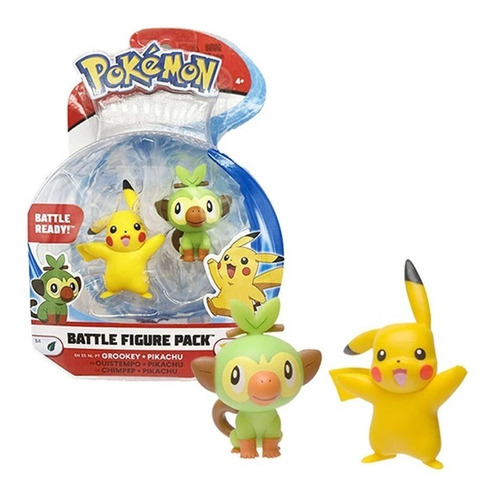 Pack De Figuras Pikachu Y Grookey Pokemon