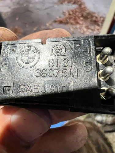 Tecla Balizas Bmw E36 90-00 Serie 3 Y Más 1390751 Azul