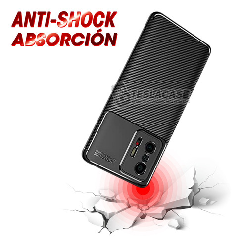 Imagen 2 de 8 de Carcasa Xiaomi 11t Beetle Negro + Lámina Hidrogel