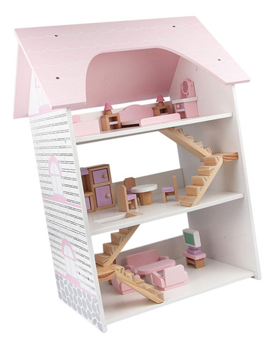 Casa De Muñecas De Madera Para Hacer Tú Mismo, De Rol,