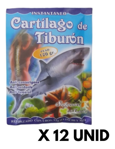 Cartilago De Tiburon Harina 12 Unidades (120gr C/u)