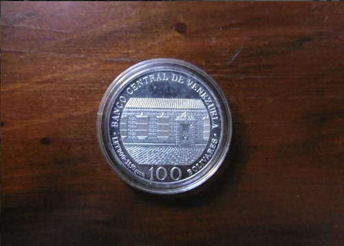 Imagen 2 de 8 de Moneda De Plata Colección Bicentenario Bolivar Sucre Bello