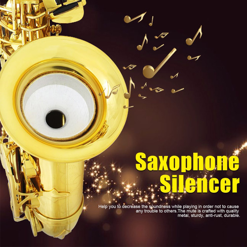 Imagen 1 de 10 de Silenciador Saxofón Aleación Aluminio Silenciador Sax Sound