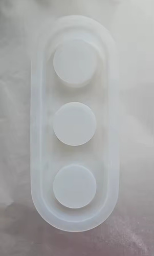 Molde De Silicona Triple Para Hacer Portavela Yeso Cemento R