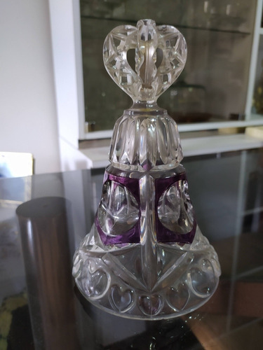 Imagen 7 de 8 de Campana De Cristal Tallada. Única. Nueva!