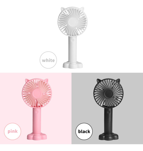 Miniventilador Portátil Recargable De 3 Usb Con Interruptor