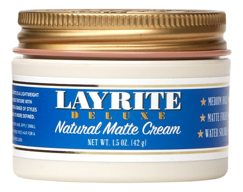 Layrite Natural Matte Cream, 1.5 Oz