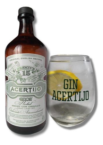 Acertijo Gin 15 Botánicos + Vaso Acertijo 