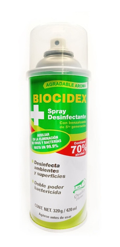 Imagen 2 de 3 de Caja Con 12pz De Desinfectante Biocidex De 320gr