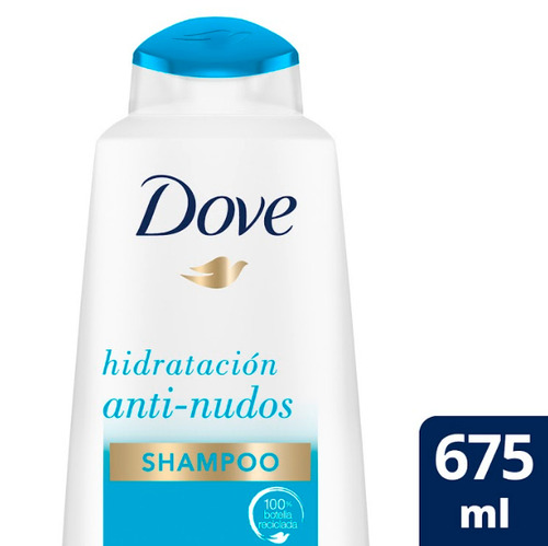 Shampoo Dove Hidratación Anti-nudos Mayor Suavidad 675 Ml